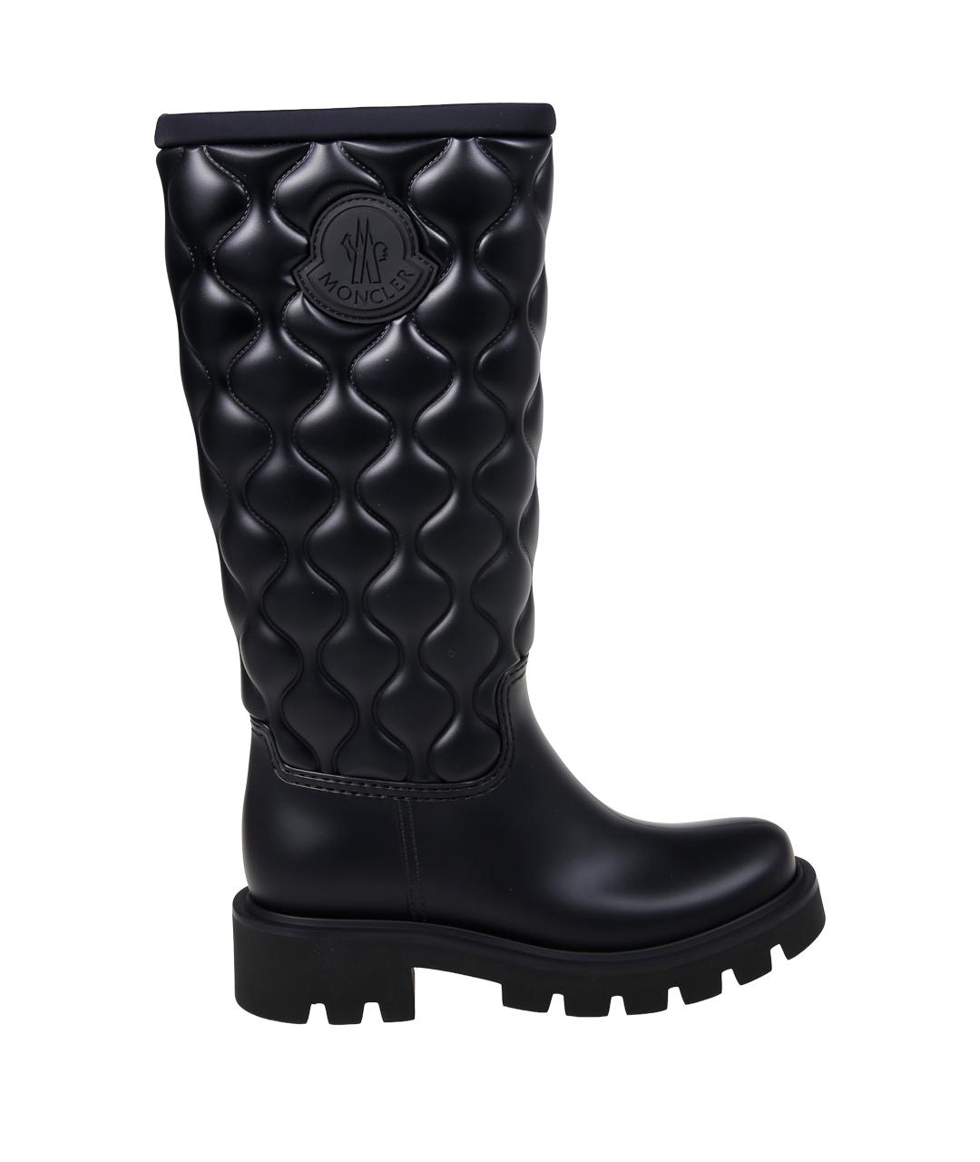 MONCLER Черные резиновые сапоги, фото 1