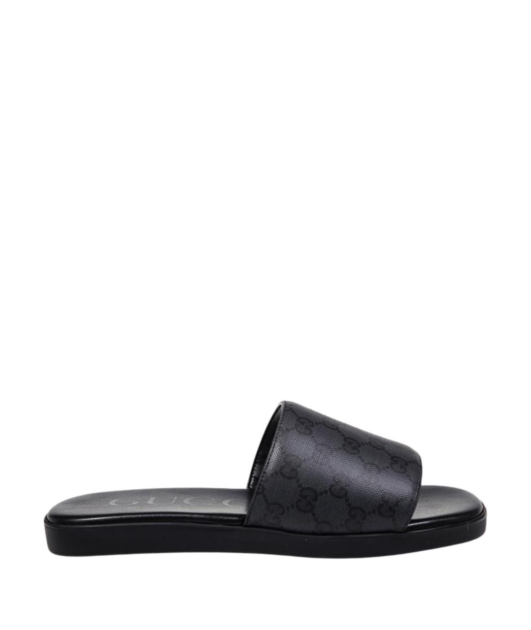 GUCCI Черные шлепанцы, фото 1