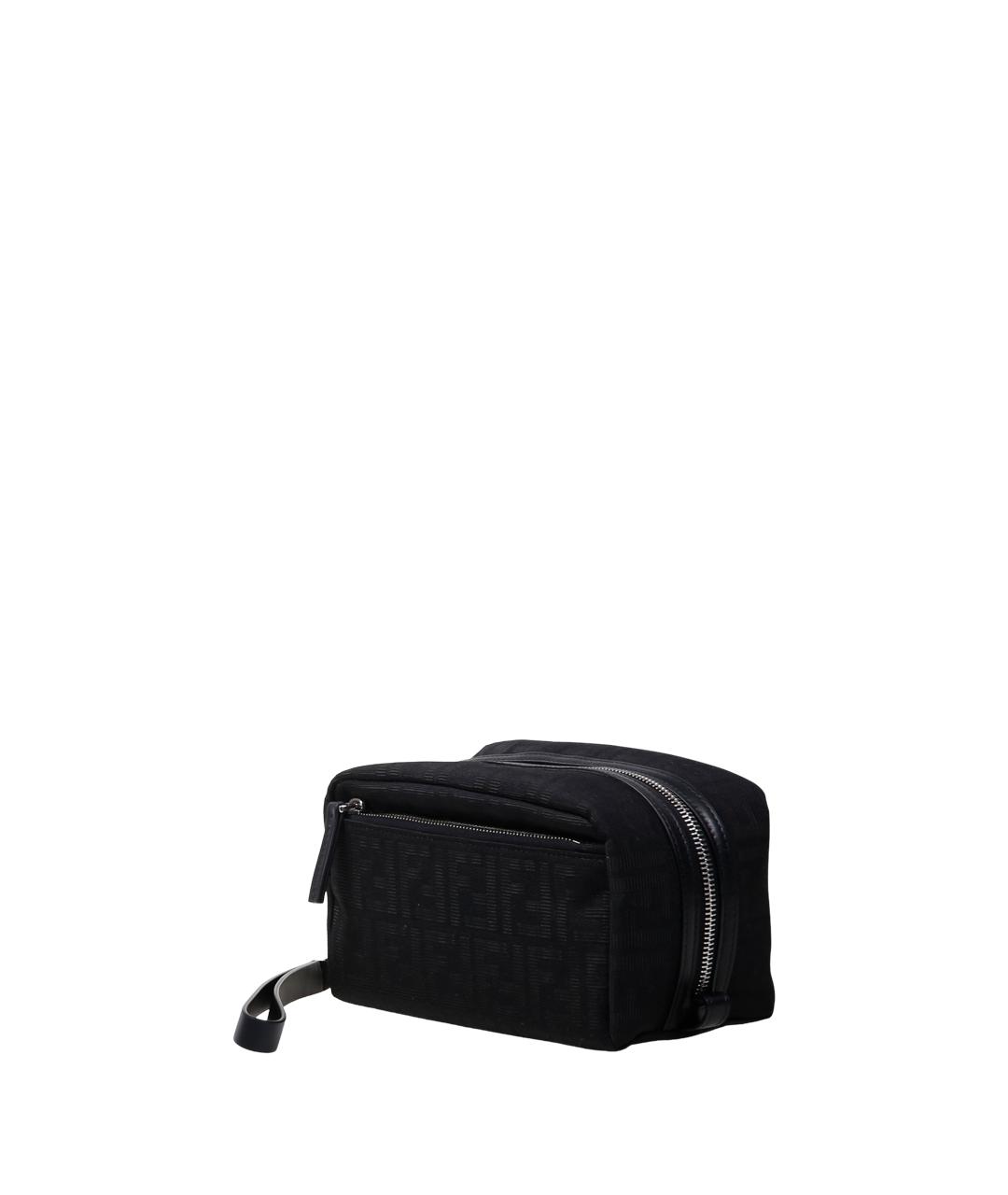 FENDI Черная синтетическая барсетка, фото 2