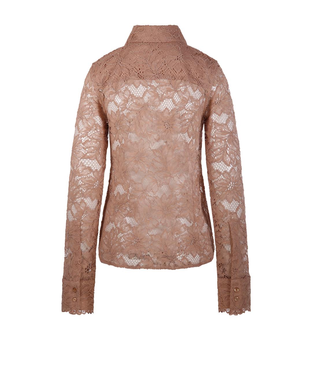 SPORTMAX Бежевая полиэстеровая рубашка, фото 3