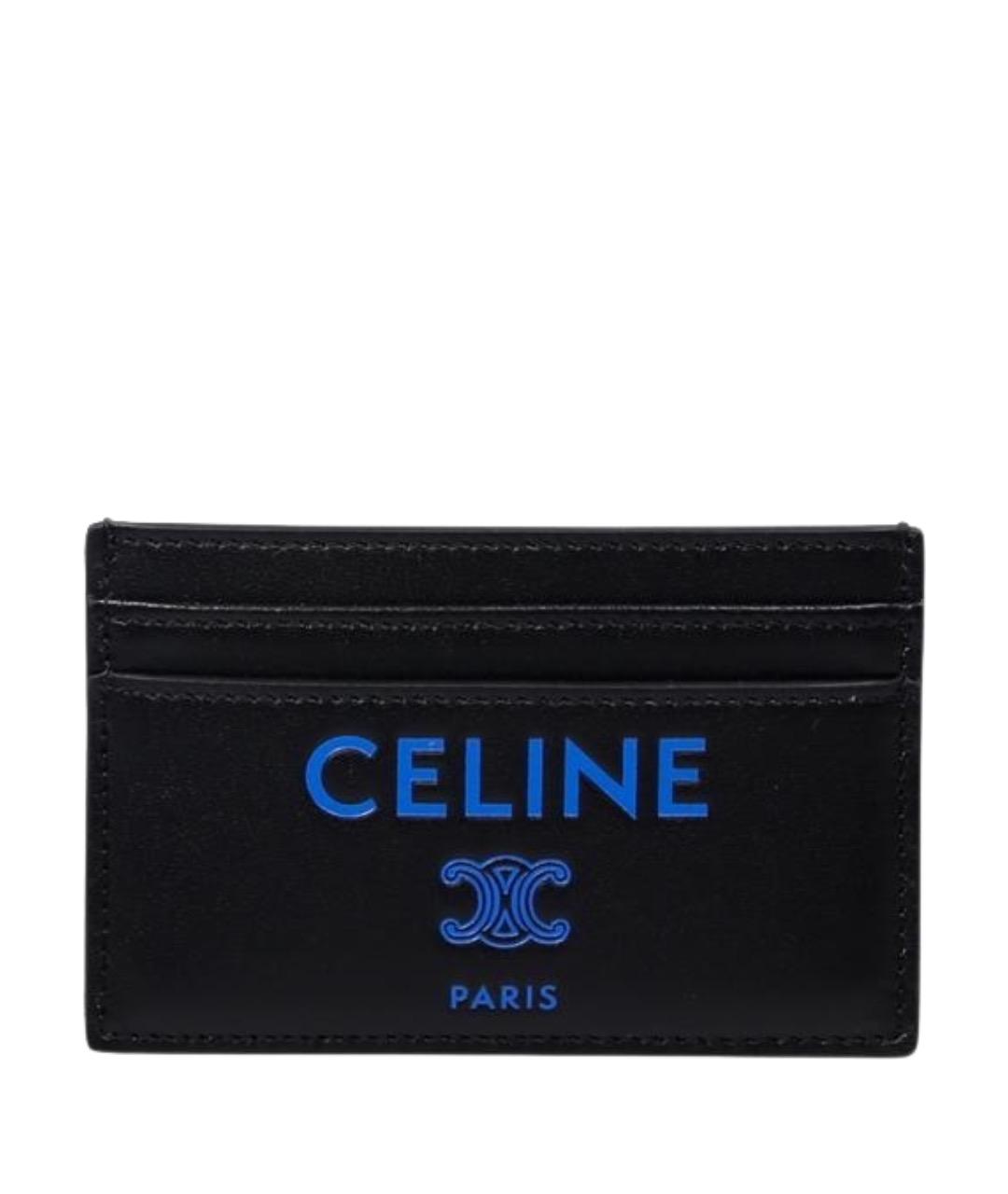CELINE Черный кожаный кардхолдер, фото 1