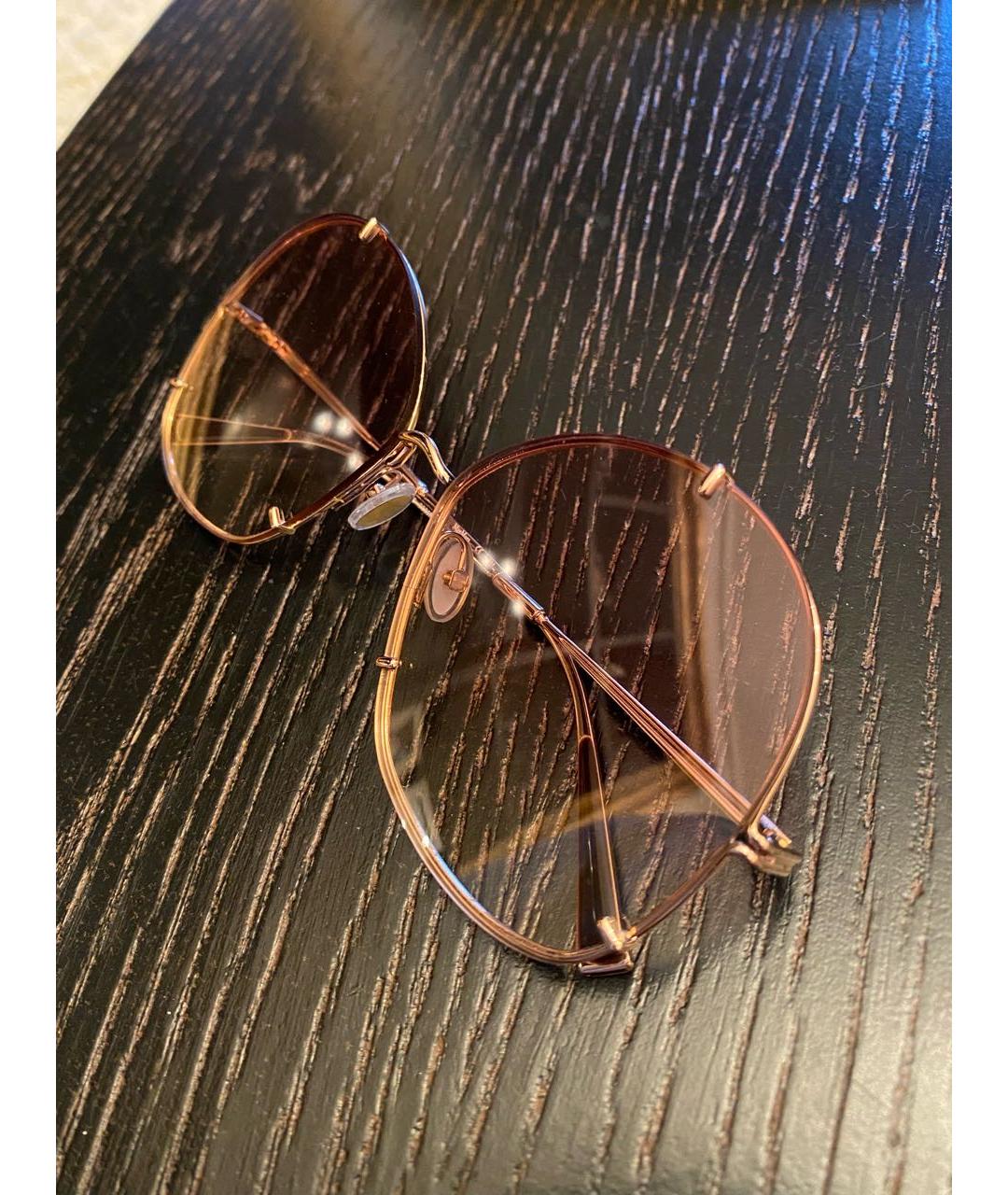 MAX MARA Розовые металлические солнцезащитные очки, фото 2