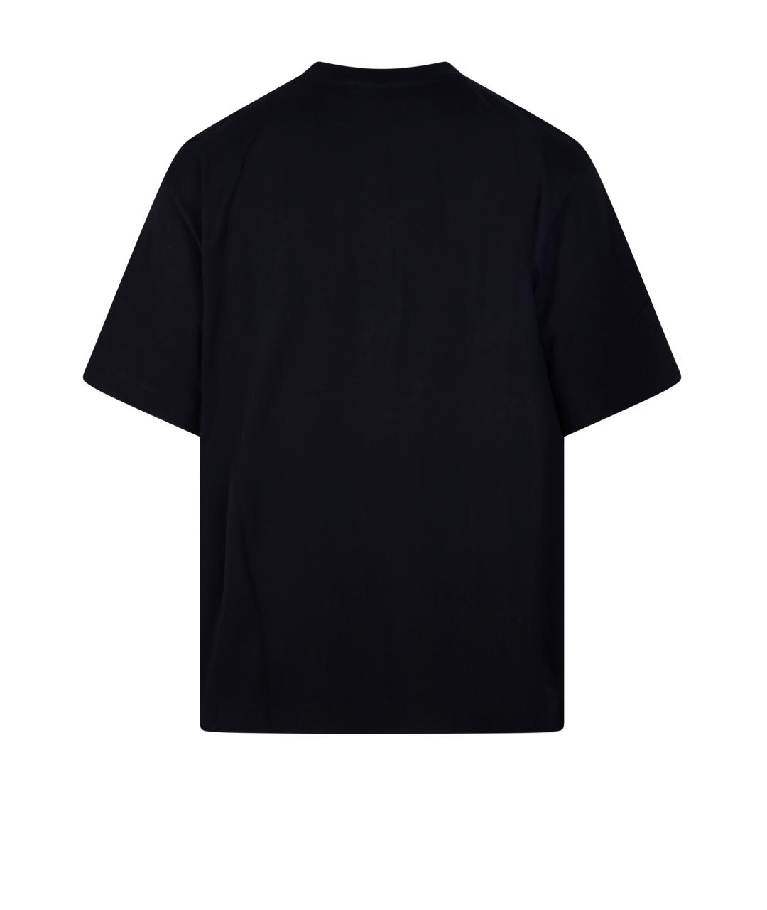 OFF-WHITE Черная хлопковая футболка, фото 3