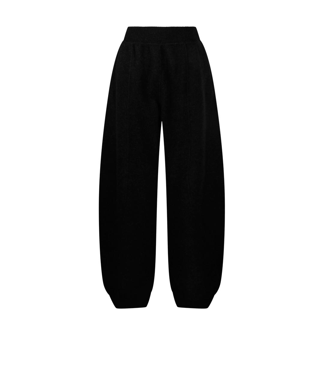 MAX MARA Антрацитовые шерстяные прямые брюки, фото 4