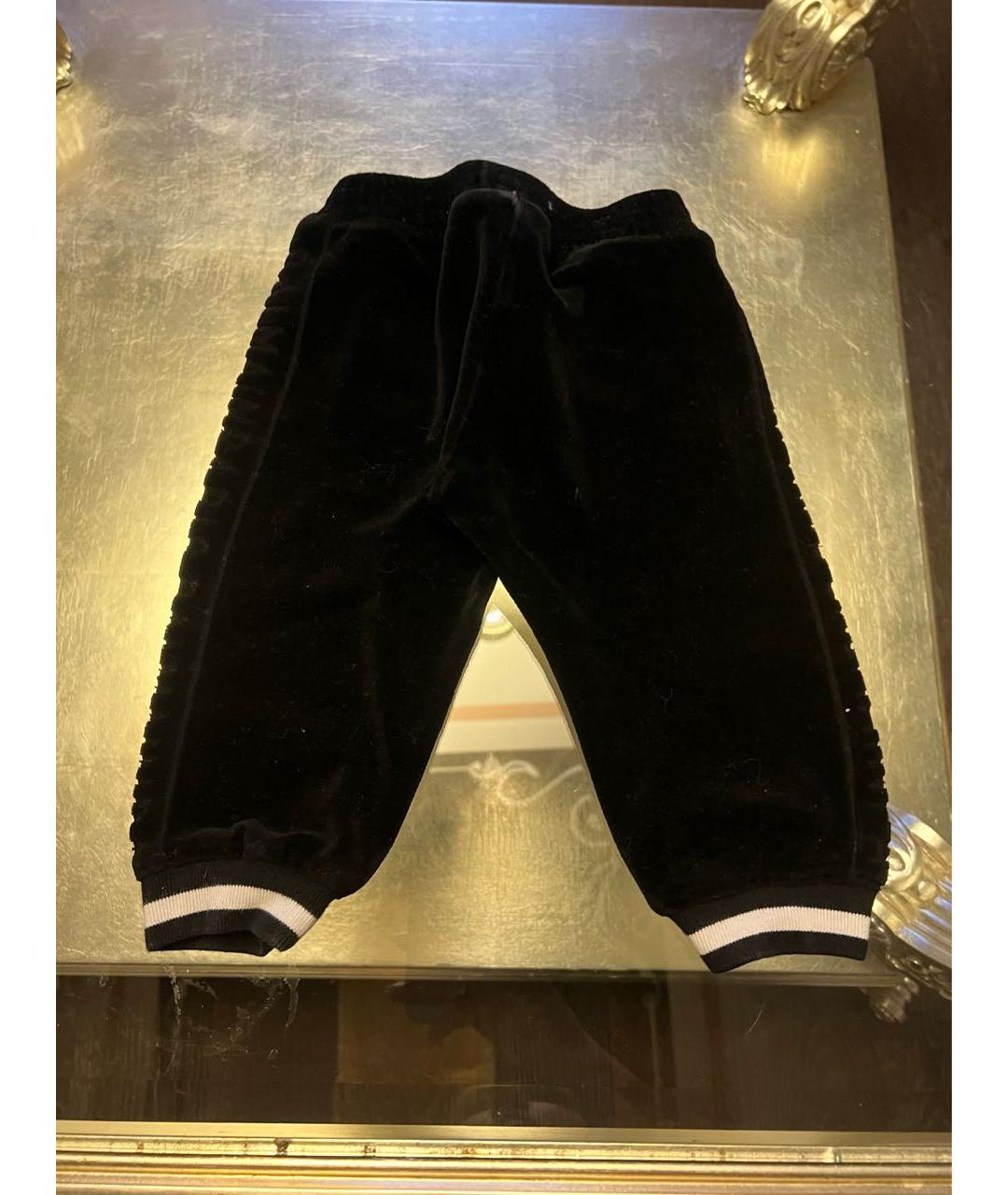 BALMAIN Черные бархатные брюки и шорты, фото 4