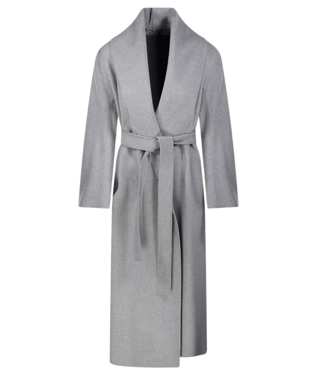'S MAX MARA Серое шерстяное пальто, фото 1
