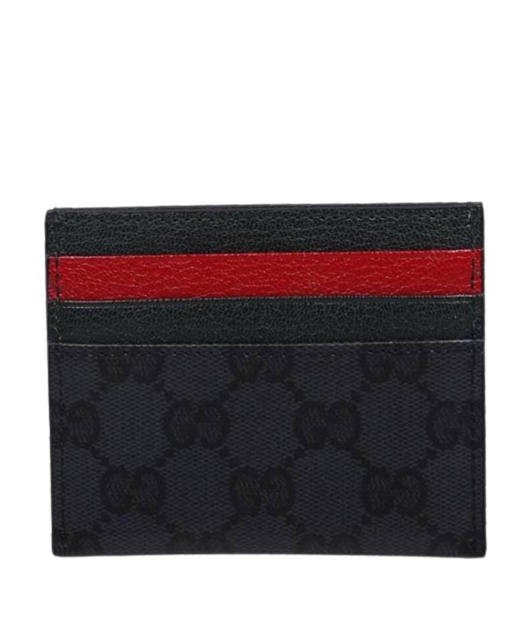 GUCCI Черный кожаный кардхолдер, фото 1