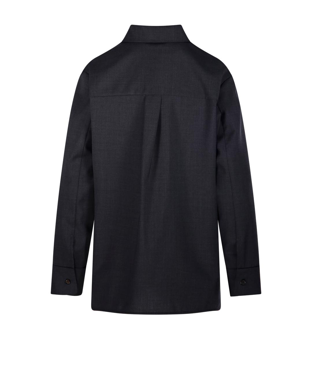 'S MAX MARA Серая шерстяная рубашка, фото 3