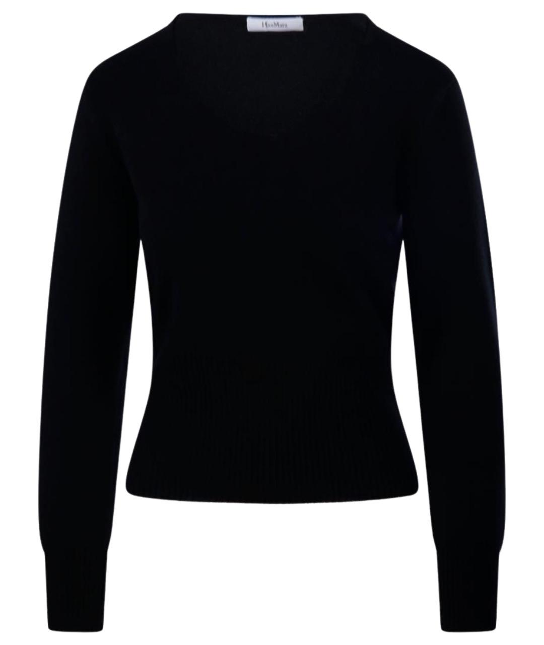 MAX MARA Черный шерстяной джемпер / свитер, фото 1