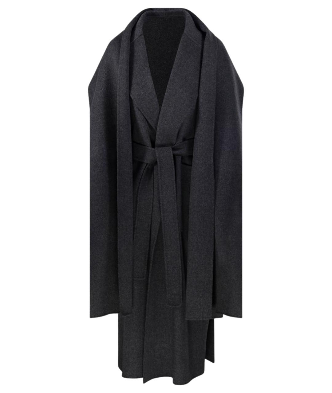 'S MAX MARA Серое шерстяное пальто, фото 1
