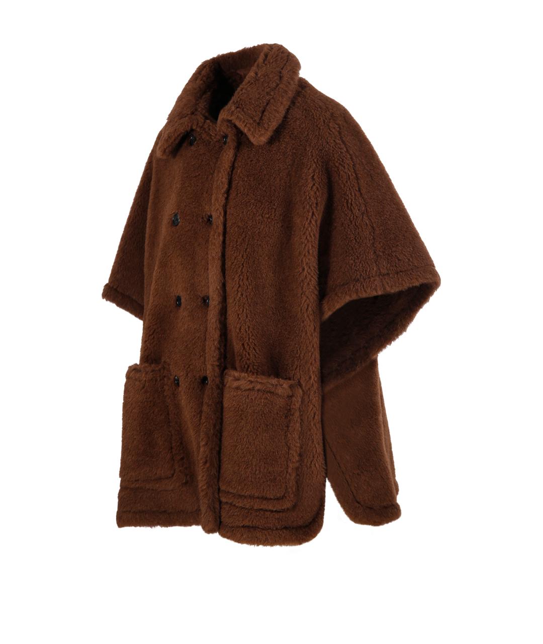 MAX MARA Коричневое шерстяное пальто, фото 2