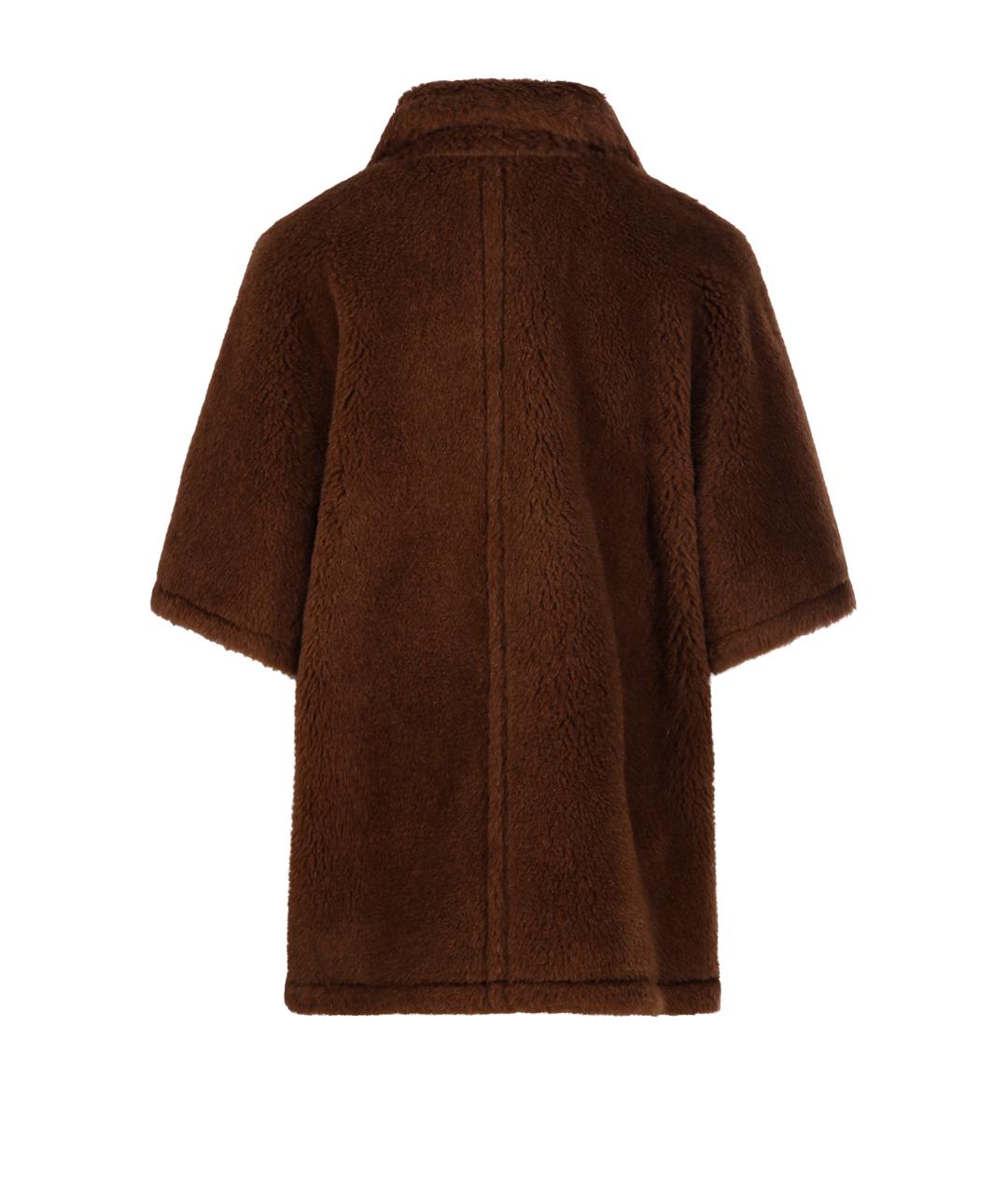 MAX MARA Коричневое шерстяное пальто, фото 3