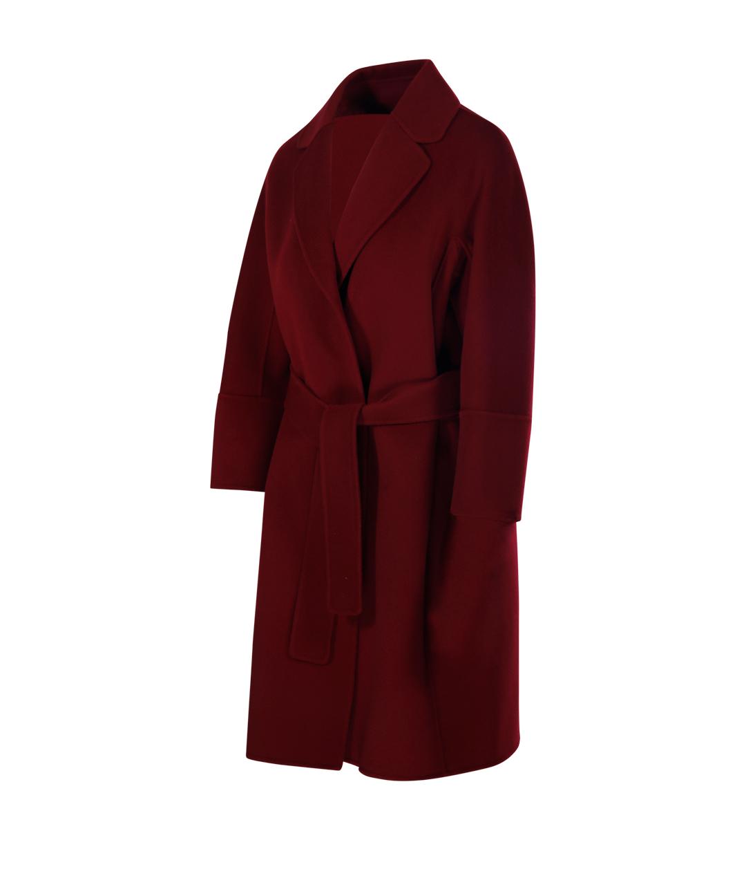 'S MAX MARA Бордовое шерстяное пальто, фото 2