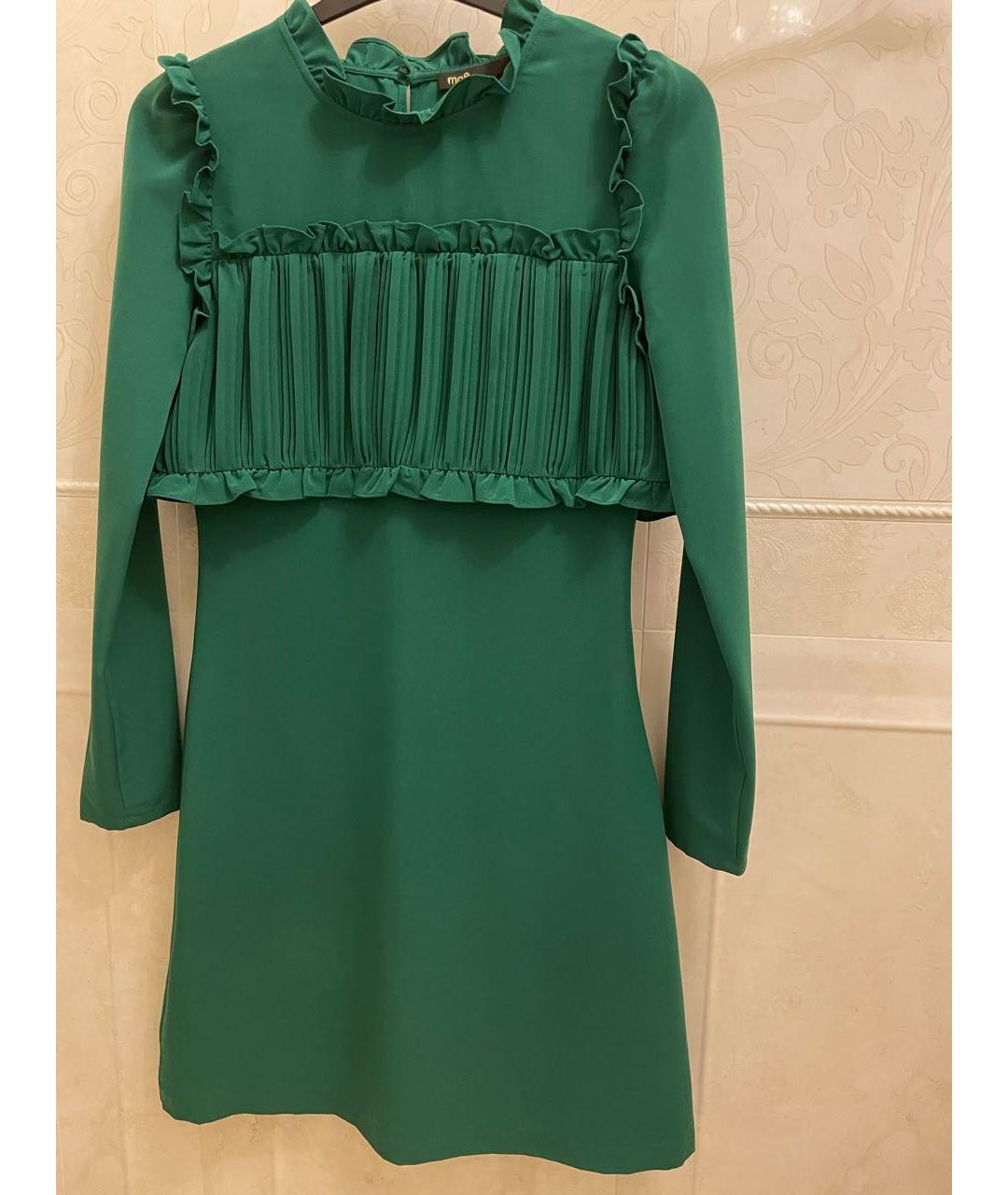 MAJE Зеленые полиэстеровое платье, фото 9