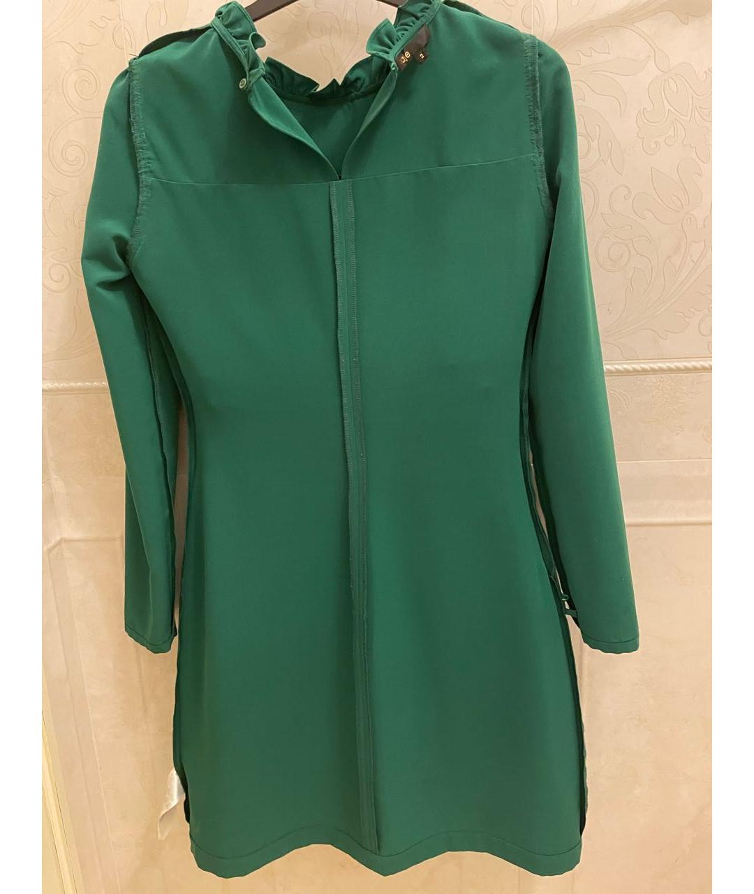 MAJE Зеленые полиэстеровое платье, фото 4