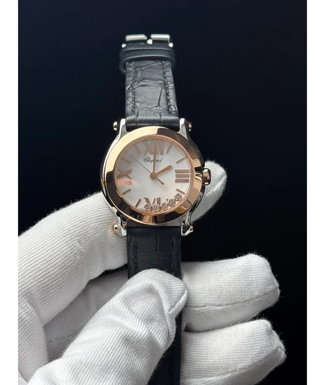 CHOPARD Белые часы из розового золота, фото 2