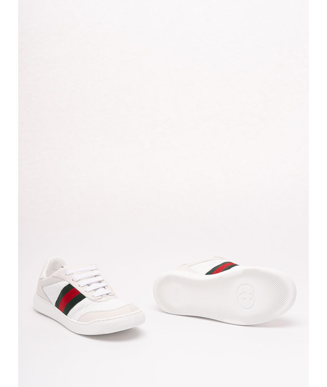 GUCCI Белые кроссовки, фото 4