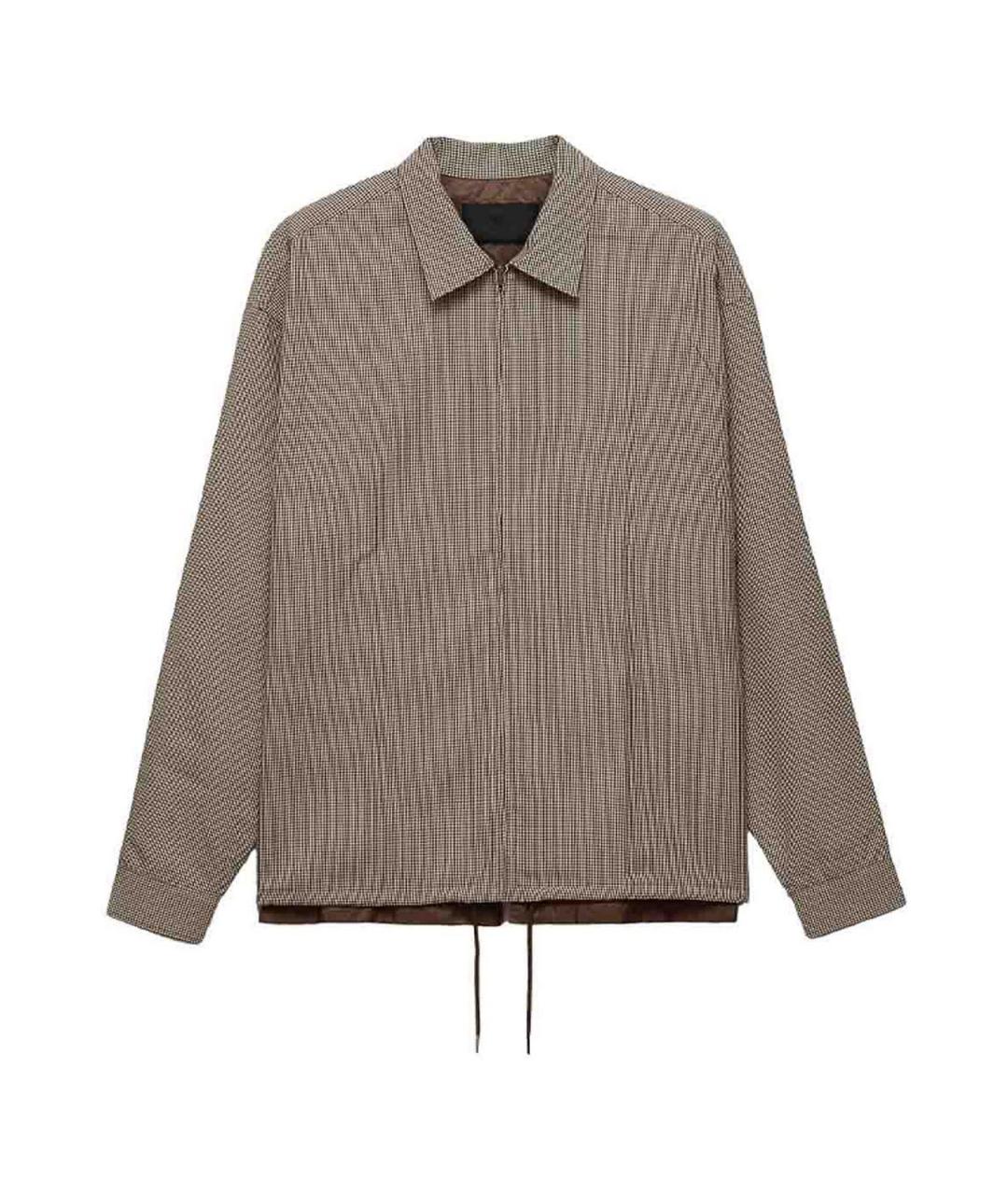 PRADA Бежевая шерстяная куртка, фото 7