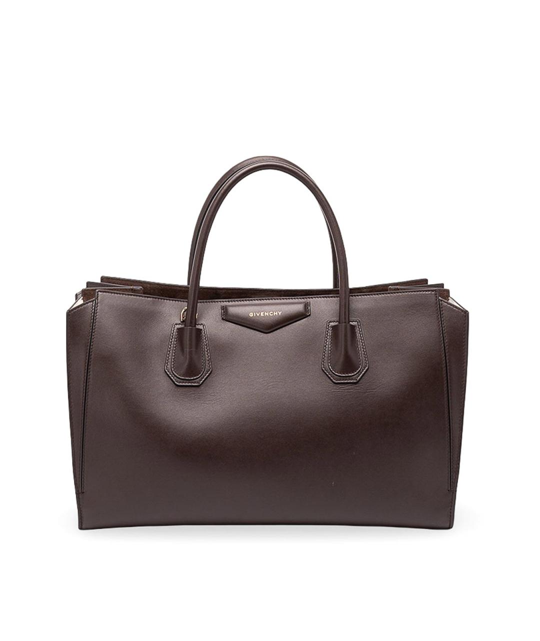 GIVENCHY Коричневая кожаная сумка тоут, фото 1