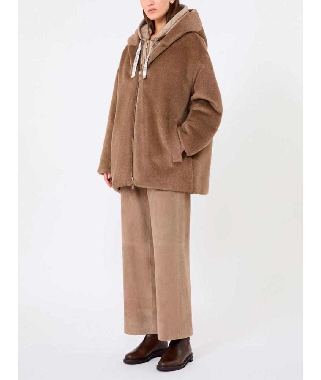 MAX MARA Бежевая шерстяная куртка, фото 5