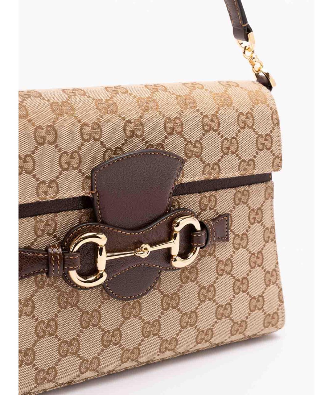 GUCCI Бежевая кожаная сумка тоут, фото 5