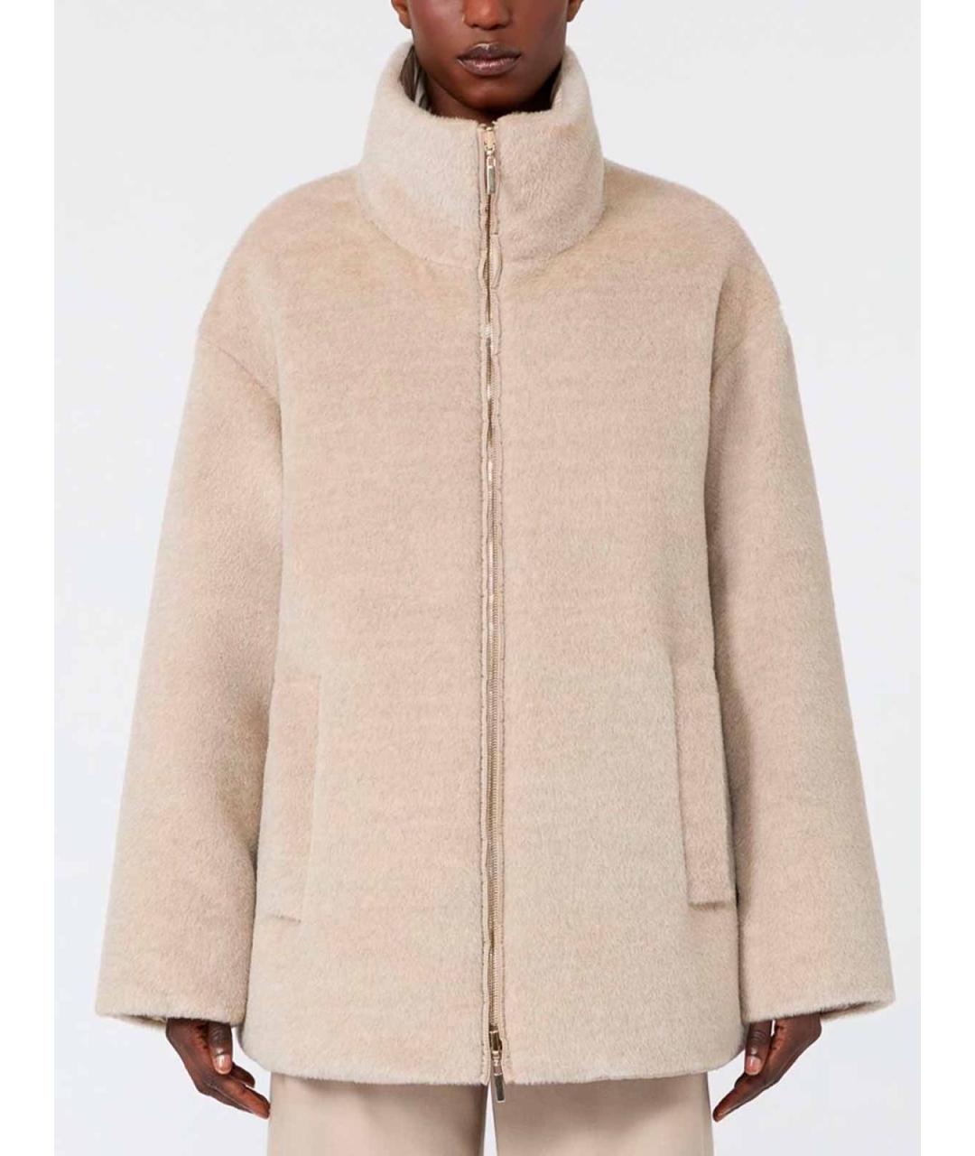 MAX MARA Бежевая шерстяная куртка, фото 3