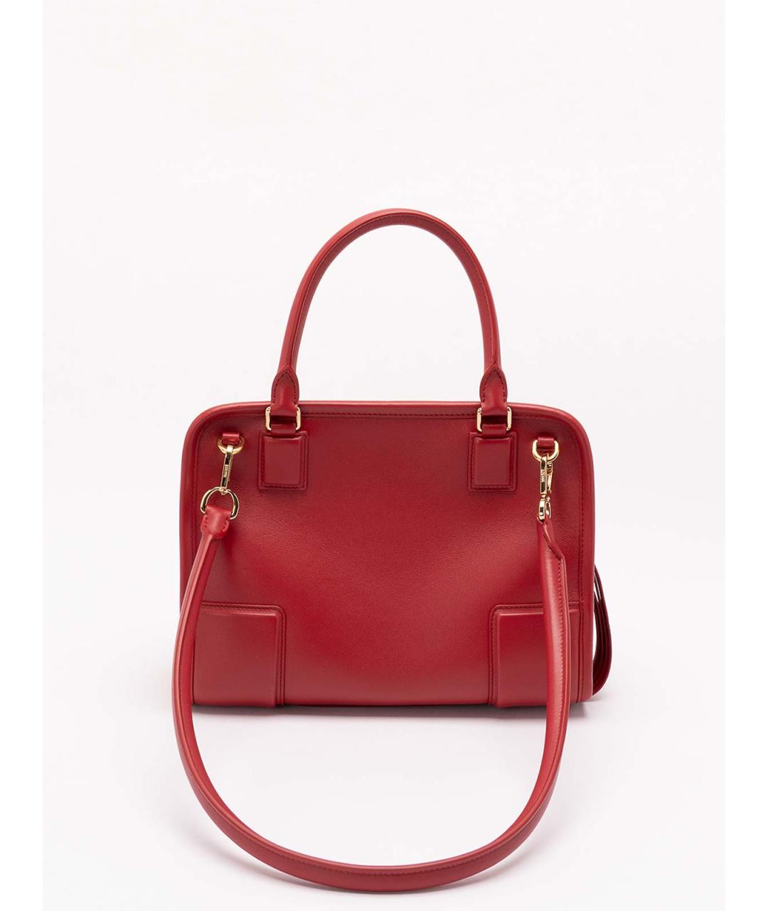 LOEWE Красная кожаная сумка тоут, фото 2