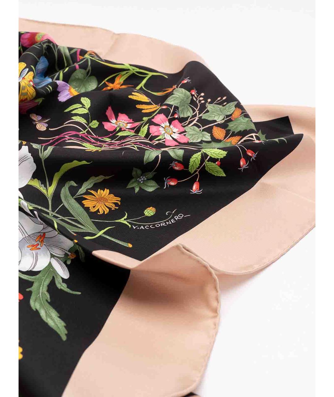 GUCCI Мульти шелковый шарф, фото 3