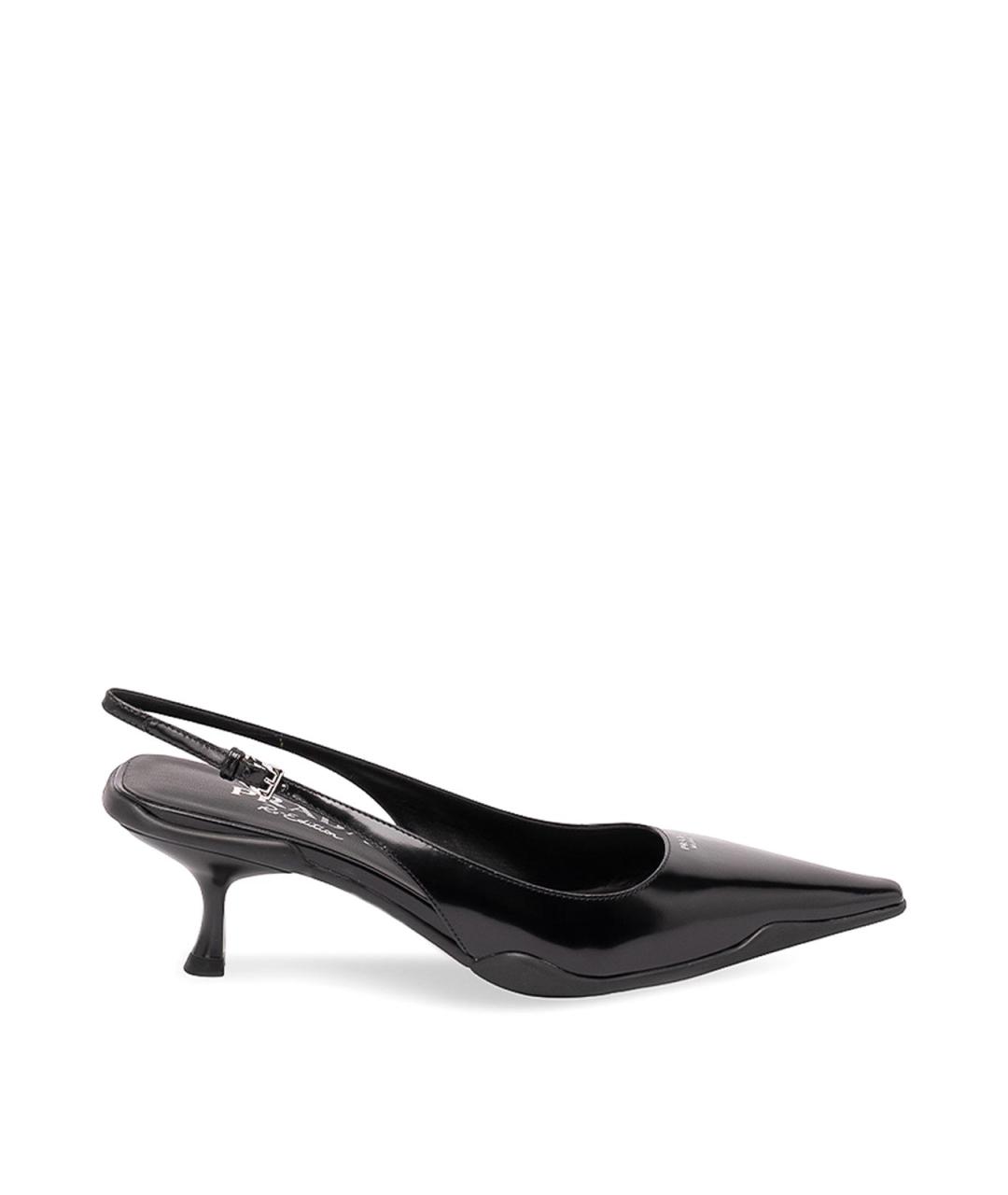 PRADA Черные кожаные туфли, фото 7