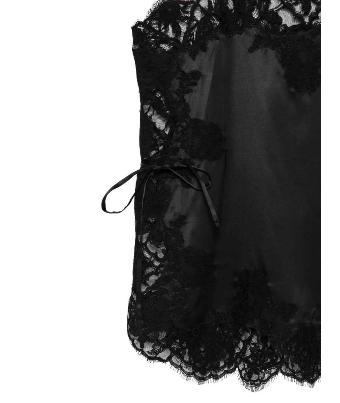 DOLCE&GABBANA Черная шелковая блузы, фото 3