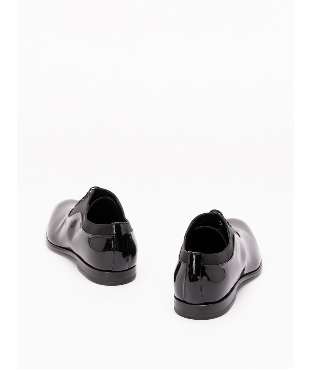 DOLCE&GABBANA Черные кожаные туфли, фото 3