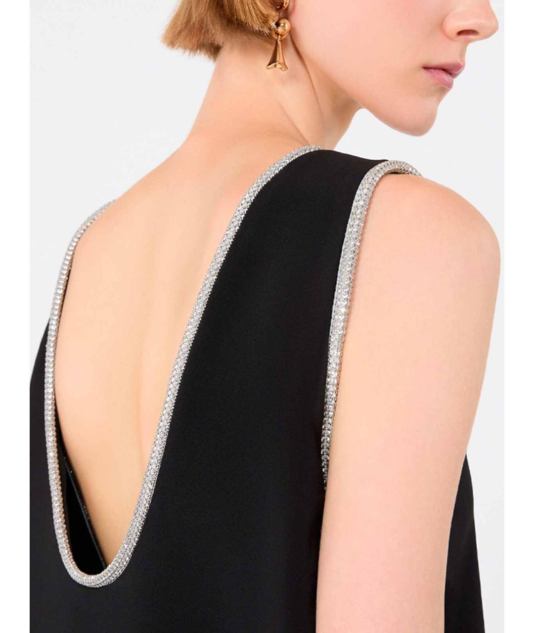 SPORTMAX Черная вискозная майка, фото 5