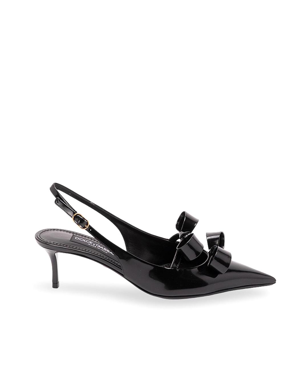 DOLCE&GABBANA Черные туфли из лакированной кожи, фото 7