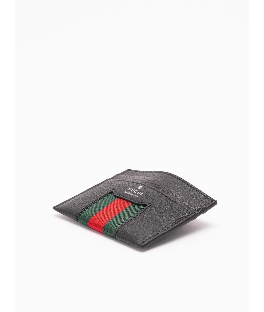 GUCCI Черный кожаный кардхолдер, фото 3