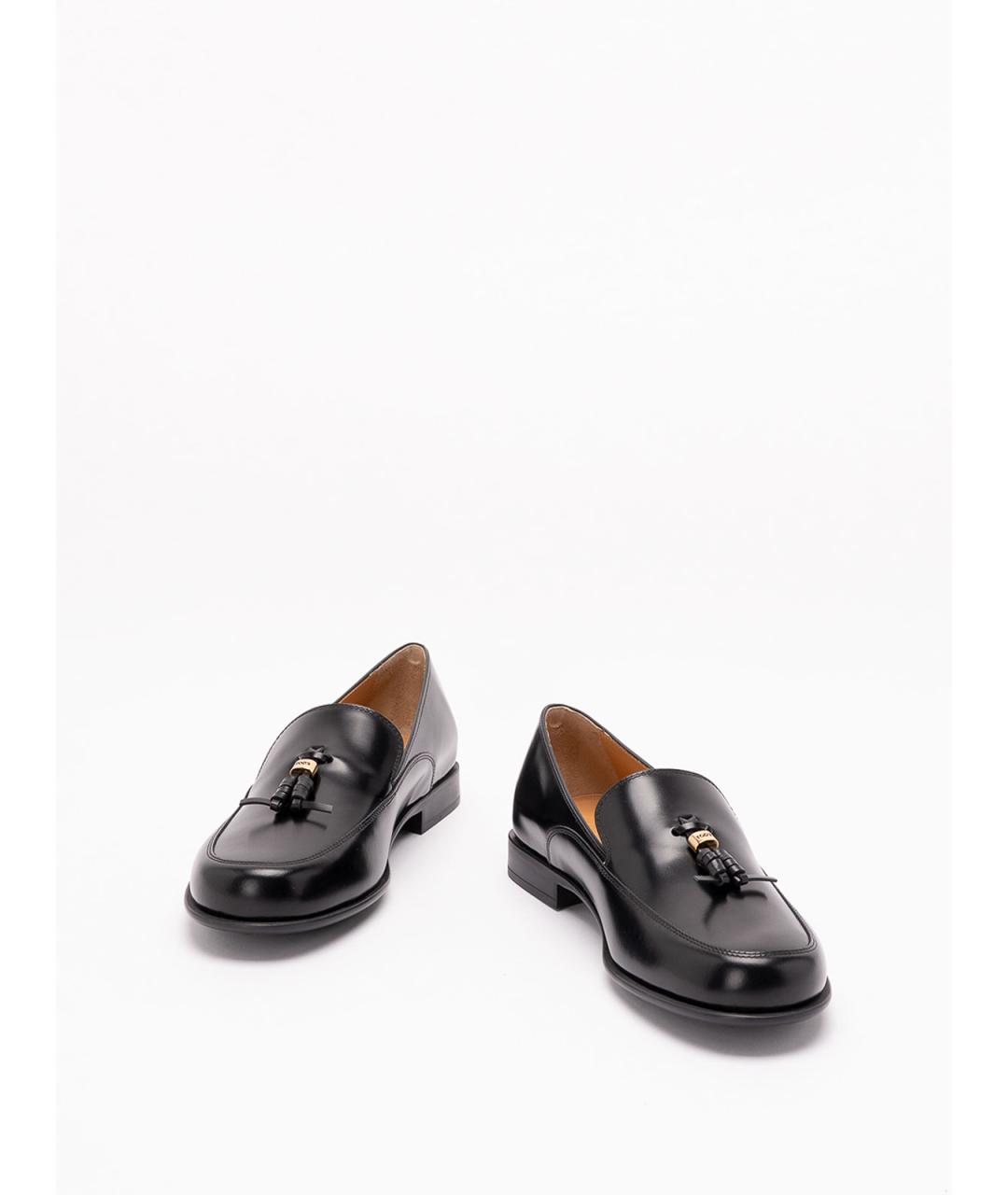 TOD'S Черные кожаные лоферы, фото 2