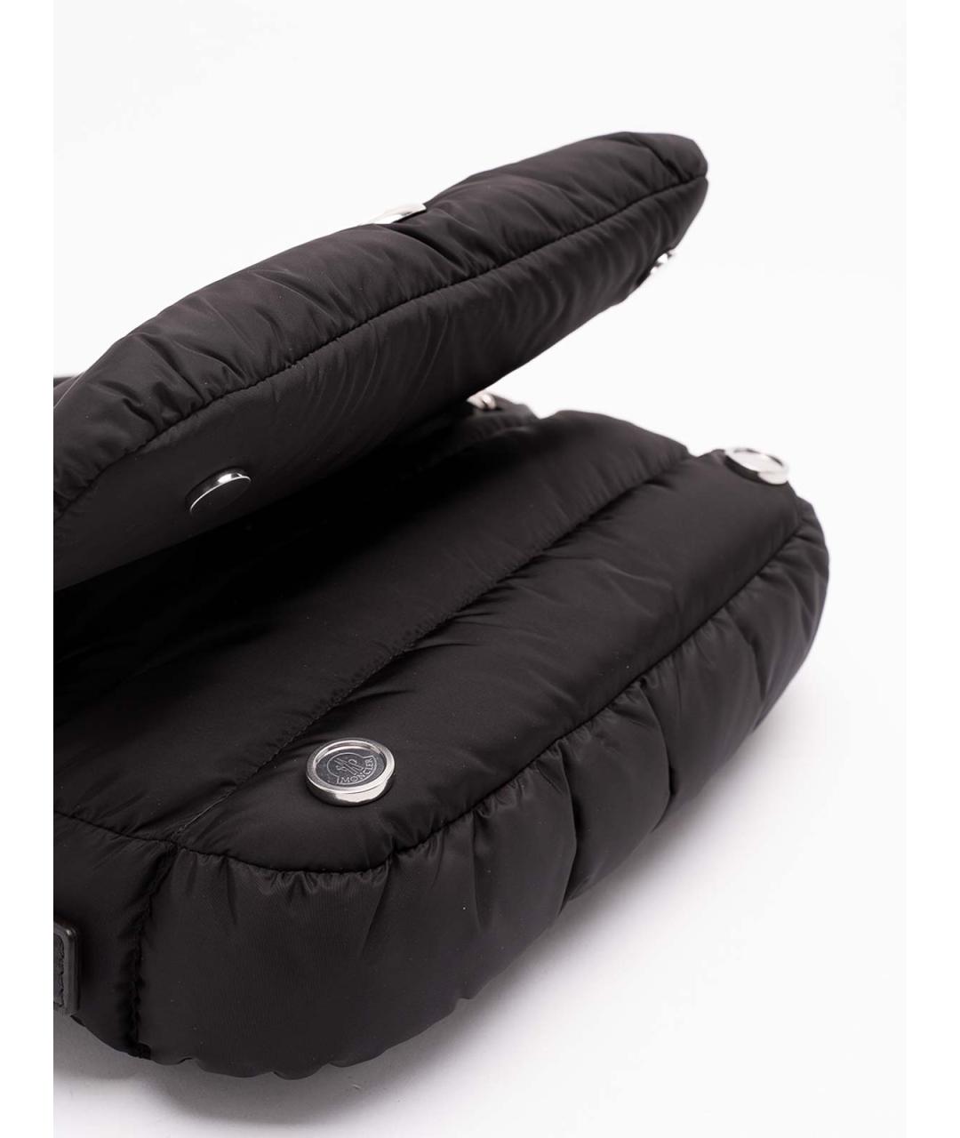 MONCLER Черная синтетическая сумка через плечо, фото 5