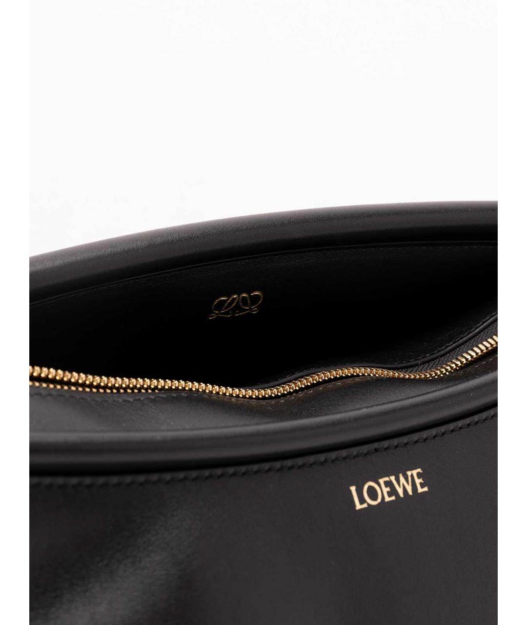 LOEWE Черная кожаная сумка через плечо, фото 5
