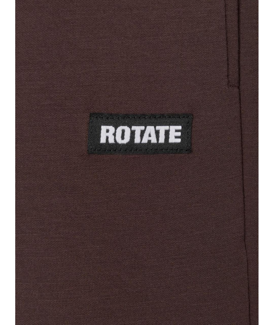 ROTATE Бордовые вискозные прямые брюки, фото 5