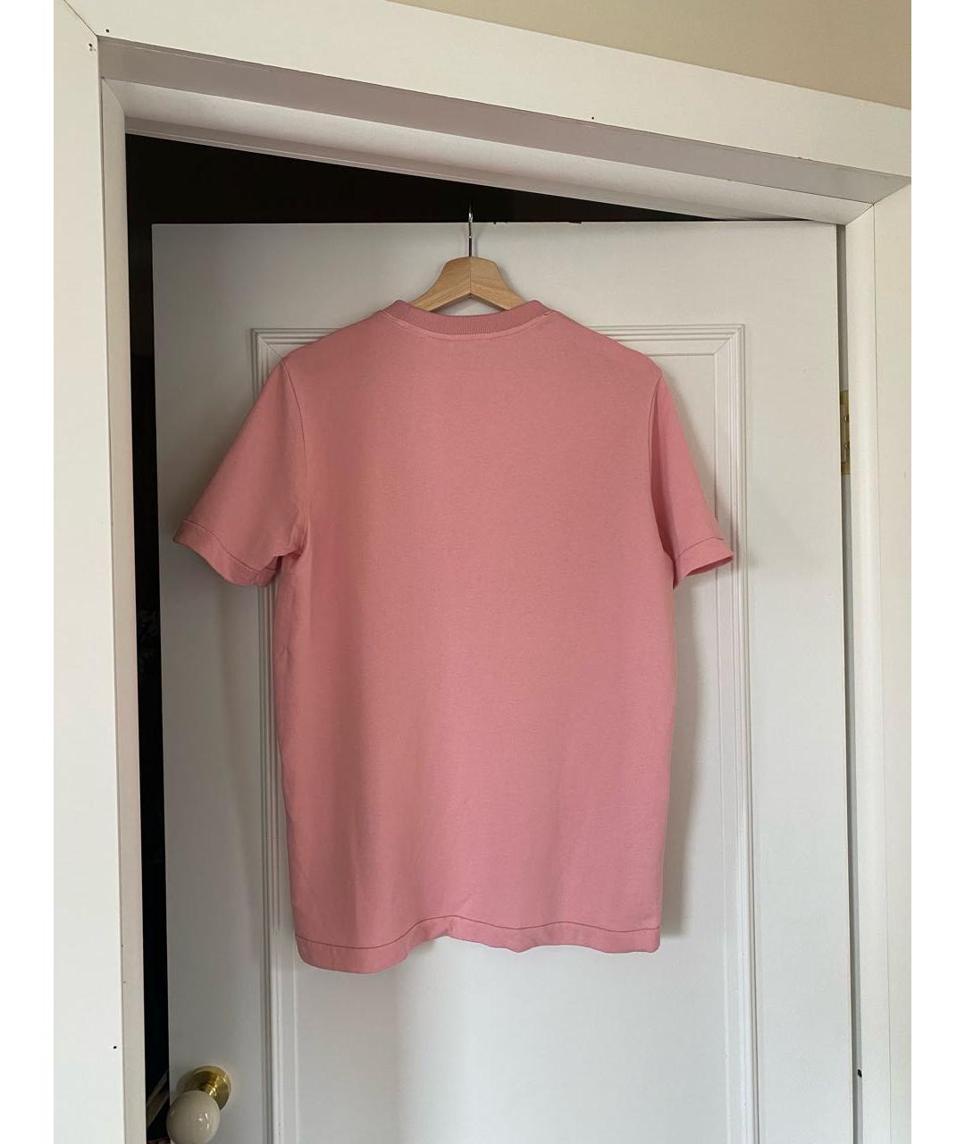 ACNE STUDIOS Розовая хлопковая футболка, фото 2