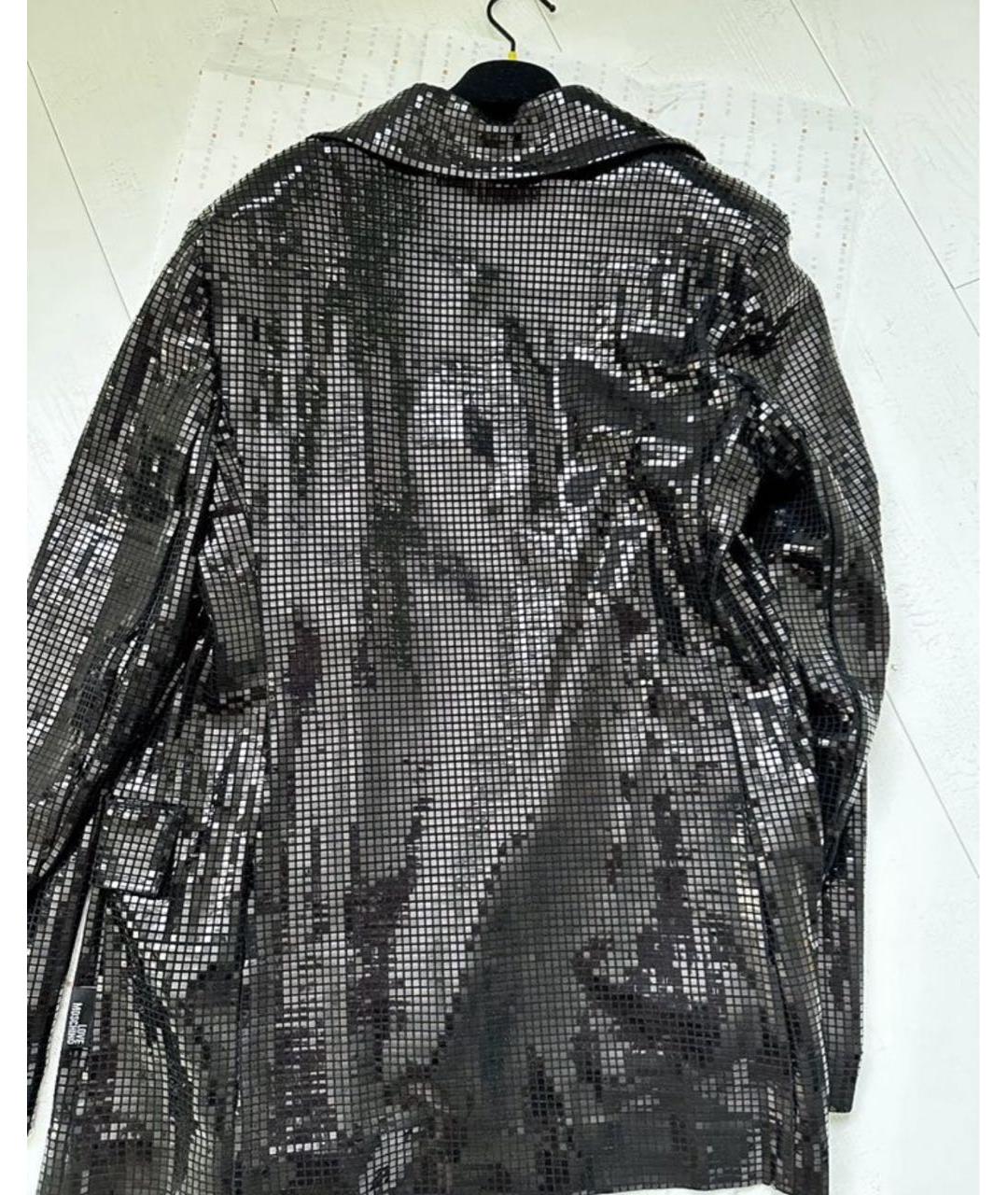 LOVE MOSCHINO Черный полиэстеровый жакет/пиджак, фото 2