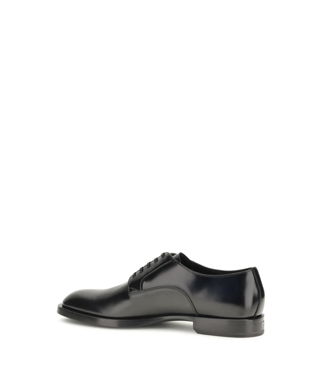 DOLCE&GABBANA Черные кожаные туфли, фото 3