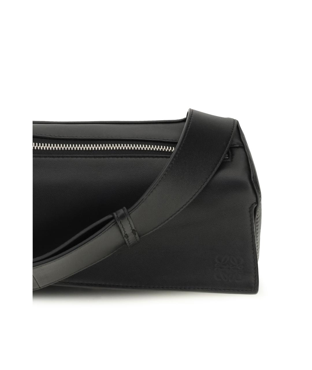 LOEWE Черная кожаная сумка на плечо, фото 4