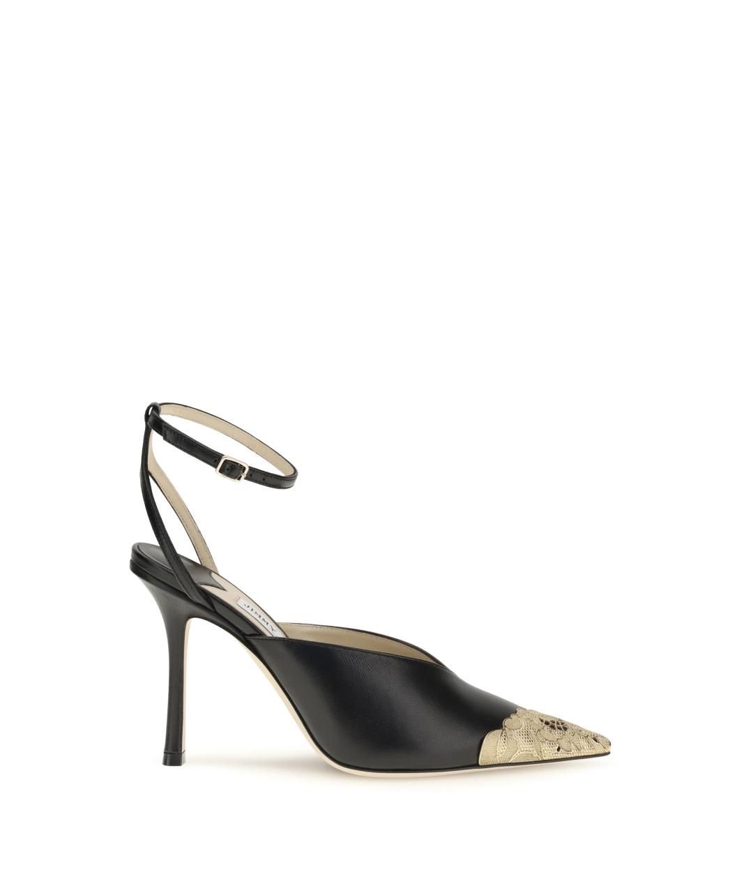 JIMMY CHOO Черные кожаные туфли, фото 4