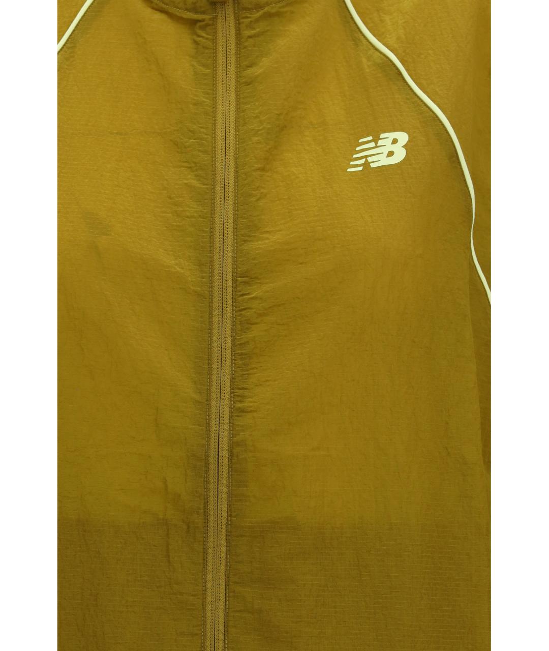 NEW BALANCE Горчичная нейлоновая куртка, фото 3
