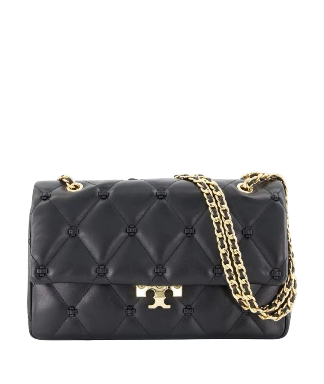 TORY BURCH Черная кожаная сумка через плечо, фото 1