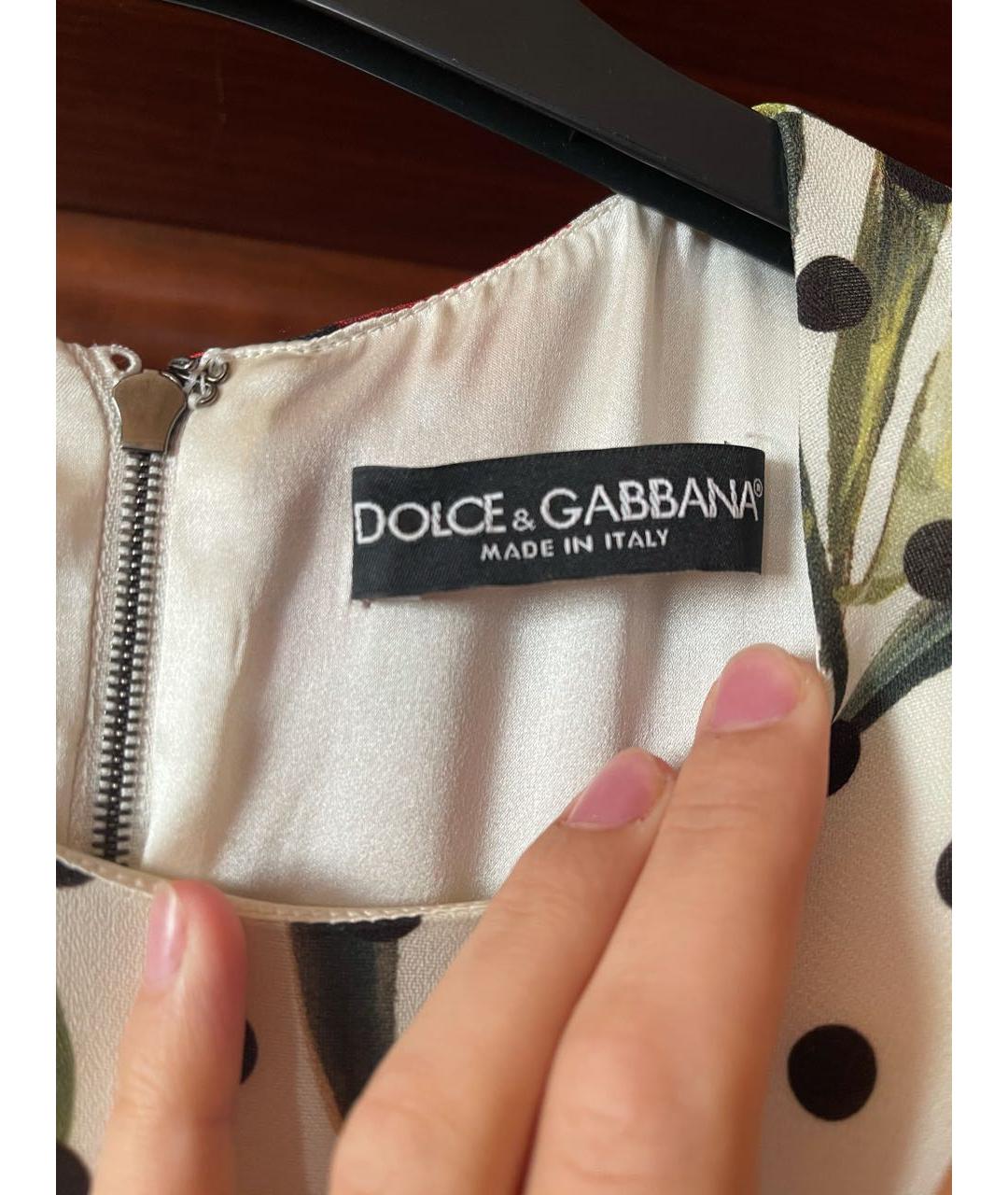 DOLCE&GABBANA Мульти шелковое вечернее платье, фото 3