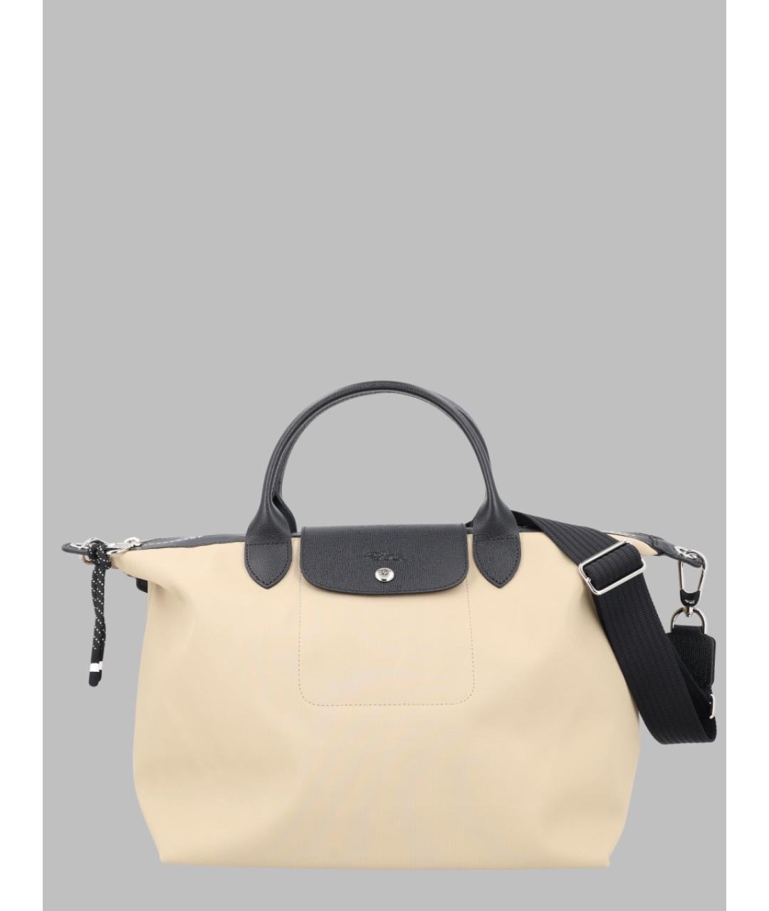 LONGCHAMP Белая синтетическая сумка тоут, фото 3