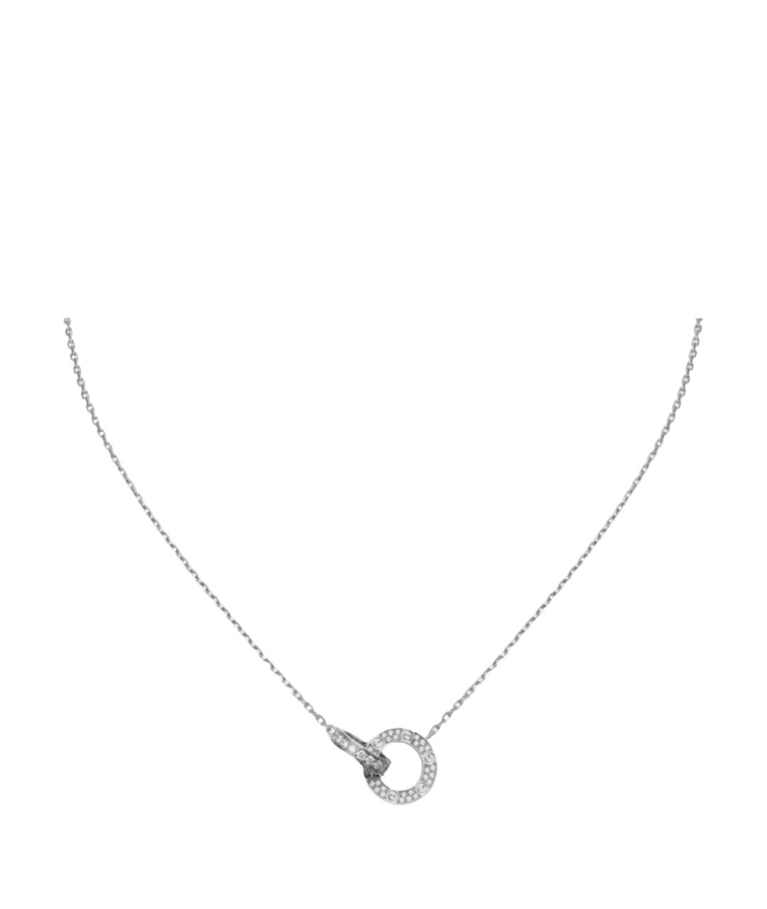 CARTIER Серебряное колье из белого золота, фото 1