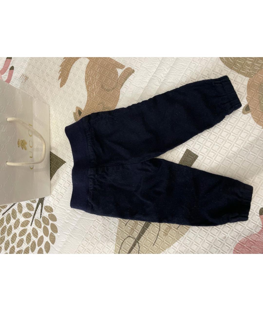 GUCCI Темно-синие кашемировые брюки и шорты, фото 2