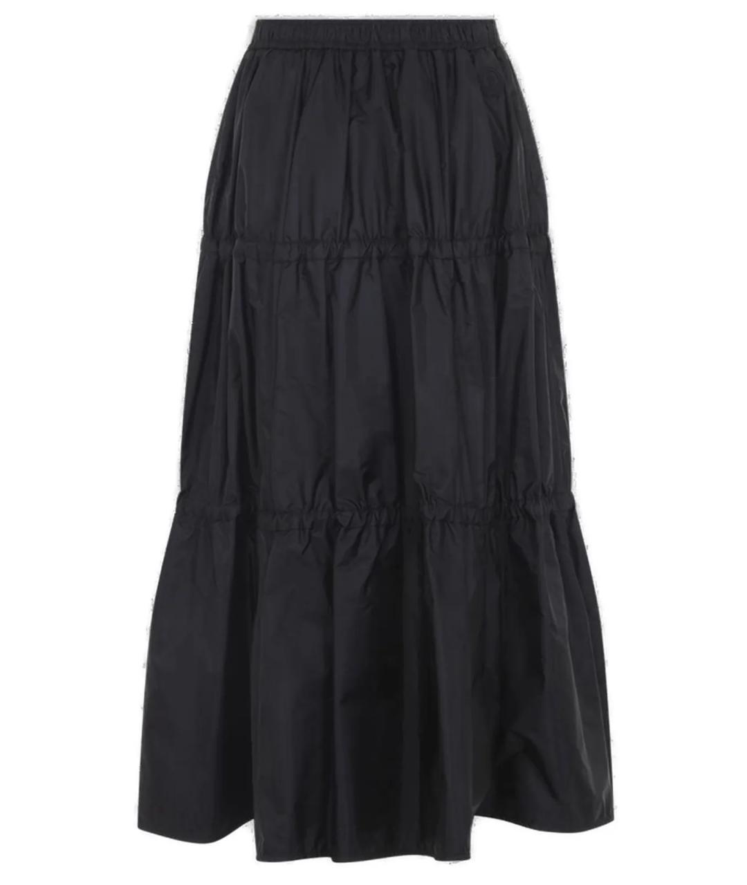 MONCLER Черная юбка миди, фото 2